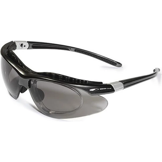 Swissone Safety Equınox Güvenlik Gözlüğü Numaralı Aparatı İle (Siyah Renk)