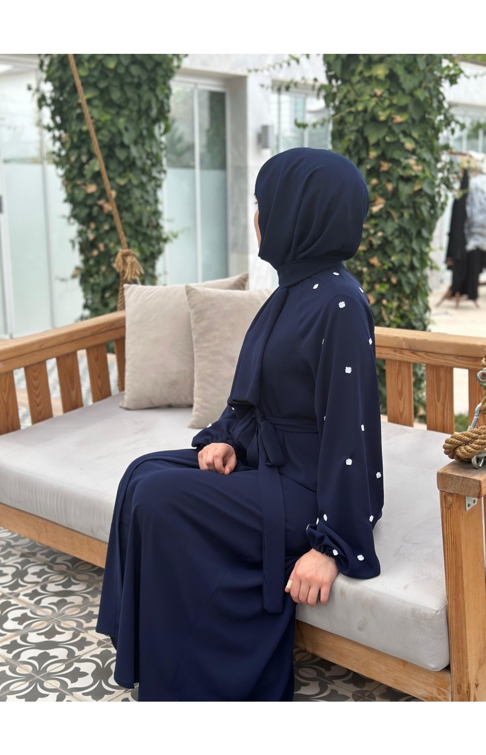 Nakşidil Papatyalı Reglan Kol Ferace görsel 4