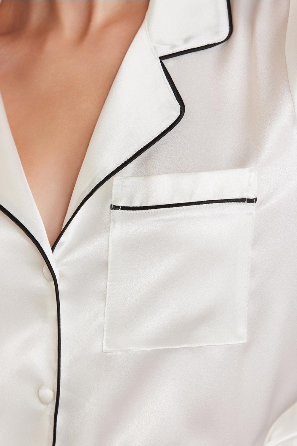 Pierre Cardin Saten Biyeli Pijama Takımı - 1205 görsel 4