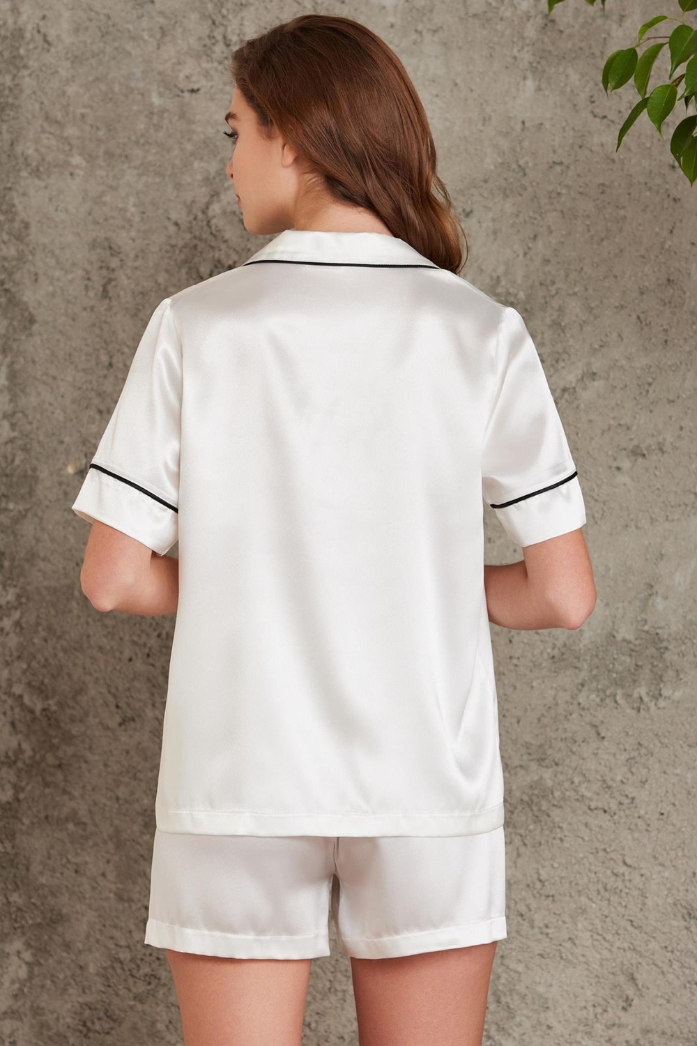 Pierre Cardin Saten Biyeli Pijama Takımı - 1205 görsel 5