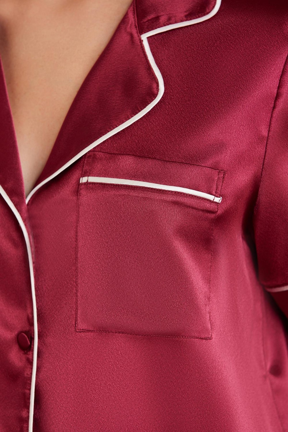 Pierre Cardin Saten Biyeli Pijama Takımı - 1205 görsel 8