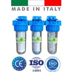 Atlas 3'lü Daire-Bina girişi Su Arıtma Filtresi 3'lü Set Arıtma Sistemi 3'lü Filtre Seti MODÜLER İTALYAN MALI