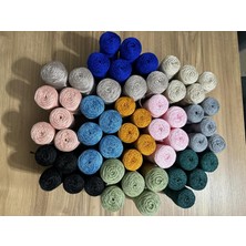 Yıldız Ticaret Polyester Makrome Ip (3 mm - 100 Gr) Sepet Ipi , Çanta Ipi , Puset Ipi , Örgü Ipi , Paspas Ipi