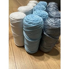 Yıldız Ticaret Polyester Makrome Ip (3 mm - 100 Gr) Sepet Ipi , Çanta Ipi , Puset Ipi , Örgü Ipi , Paspas Ipi