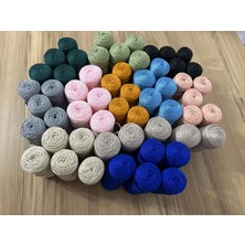 Yıldız Ticaret Polyester Makrome Ip (3 mm - 100 Gr) Sepet Ipi , Çanta Ipi , Puset Ipi , Örgü Ipi , Paspas Ipi