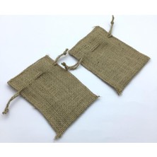 Baby Meva Hasır Jüt Kese 10 x 12 cm Ebatlarında 10 Adet Boş Çuval Kumaşından Kese Ipli, Hediyelik, Kına Düğün