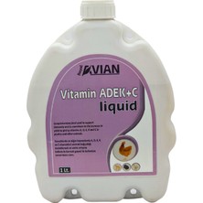 Royal Ilaç Vitamin Adek+C 1lt. Kanatlı Hayvanlar Için Vitamin ve Mineral Destekleyici Yem