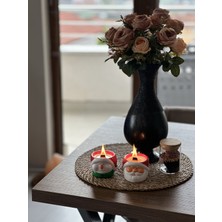 Ivory Pure Atelier 2'Li Yılbaşı Kardan Adam Ve Noel Baba Model Mum