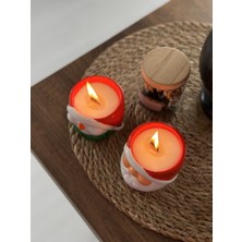 Ivory Pure Atelier 2'Li Yılbaşı Kardan Adam Ve Noel Baba Model Mum