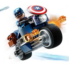 LEGO Marvel - Captain America ve Motoru Orijinal Minifigür