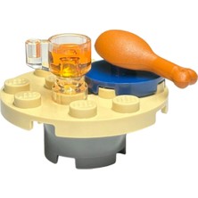 LEGO Harry Potter Mikro Yapılar - Day 18 - Table With Butterbeer And Drumstick (Three Broomsticks Inn)