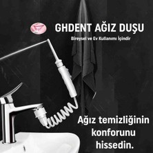 GHDENT  Ağız Duşu Komple Ağız Bakımı 3 Başlıklı Askılıklı Aile Boyu Kulanım