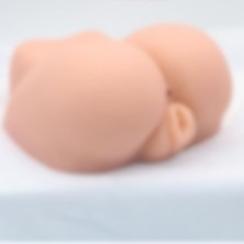 Ada marketing 2 İşlevli Titreşimli Suni Vajina ve Kalça Mastürbatör Gerçekci Cinsel Oyuncak