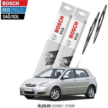 Bosch Toyota Corolla Hatchback 2002 Model Silecek Takımı Bosch Eco (Telli)