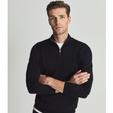 New Cabin Yarım Fermuarlı Kışlık Şardonlu Pamuklu Sweatshirt