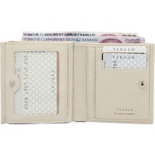 Tergan Krem Hakiki Deri Kadın Cüzdan - S1CB00005627-N30