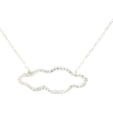 925 Ayar Gümüş Bulut Modeli Kolye