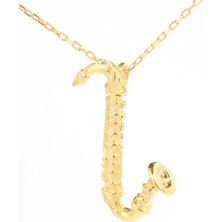 925 Ayar Gümüş Saksafon Kolye