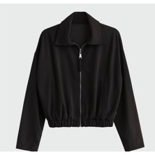Dsa Fleur Kadın Siyah Bomber Ceket