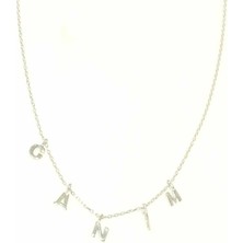 925 Ayar Gümüş CANIM Yazılı Kolye