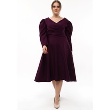 Işıltı Abiye Esnek Robası Pileli Kiloş Abiye Elbise