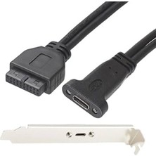 Keepro 19 Pin Dişi Typec Dişi USB 3.0 Typec Çevirici 20 Pin Dişi Typec Dişi Çevirici