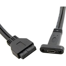 Keepro 19 Pin Dişi Typec Dişi USB 3.0 Typec Çevirici 20 Pin Dişi Typec Dişi Çevirici