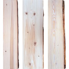SZN Wood Kütük Raf Ladin-Göknar 1 Kenar Sulama ( Genişlik 20-25 cm Kalınlık 3 cm )