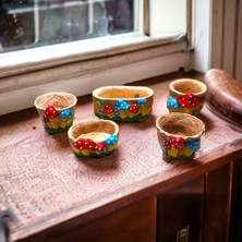 Taşdevri Life Mantar Figürlü Dekoratif Çiçek Saksısı  5 Li Set