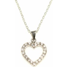 925 Ayar Gümüş Kalp Modeli Kolye