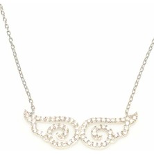 925 Ayar Gümüş Melek Kanadı Kolye