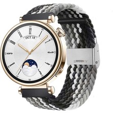 Sneezy Huawei Watch Gt 4 41MM Ile Uyumlu 18MM Metal Klips Solo Fiberlink Örgü Kordon