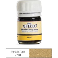 Artdeco Metalik Kumaş Boyası 221 Altın Yaldız 25 ml