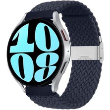 Sneezy Huawei Watch Gt 3 Pro 43MM Ile Uyumlu 20MM Metal Klips Solo Fiberlink Örgü Kordon