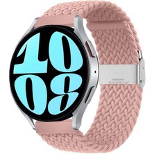 Sneezy Huawei Watch Gt 3 Pro 43MM Ile Uyumlu 20MM Metal Klips Solo Fiberlink Örgü Kordon