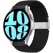 Sneezy Huawei Watch Gt 3 Pro 43MM Ile Uyumlu 20MM Metal Klips Solo Fiberlink Örgü Kordon