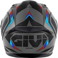 GIVI 50.8 MACH1 MAT GRİ-SİYAH-KIRMIZI KASK