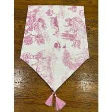 Tuğçe Demir Home Design Pembe Country Desen Runner