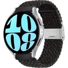 Sneezy Samsung Galaxy Watch Active Active 2 44MM-40MM 20MM Metal Klips Solo Fiberlink Örgü Kordon