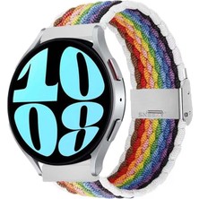 Sneezy Samsung Galaxy Watch Active Active 2 44MM-40MM 20MM Metal Klips Solo Fiberlink Örgü Kordon