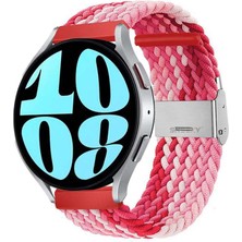 Sneezy Samsung Galaxy Watch Active Active 2 44MM-40MM 20MM Metal Klips Solo Fiberlink Örgü Kordon