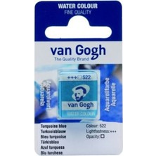 Van Gogh Suluboya Tablet 522 Turquoise Blue 1 Parça Kolay Kullanımlı Renk Karışımı