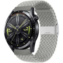 Sneezy Huawei Watch Gt2 Elite-Sport-Classic 46MM-GT2 Pro 22MM Uyumlu Metal Klips Solo Fiberlink Örgü Kordon