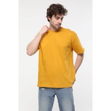 Ixir Hardal Pamuk Oversize Geniş Kalıp T-Shirt