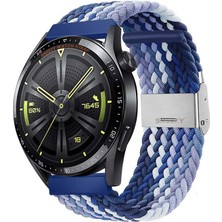 Sneezy Huawei Watch Gt3 Elite-Active 46MM-GT3 Pro-Gt3 Se 22MM Uyumlu Metal Klips Solo Fiberlink Örgü Kordon