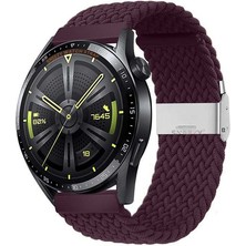 Sneezy Huawei Watch Gt3 Elite-Active 46MM-GT3 Pro-Gt3 Se 22MM Uyumlu Metal Klips Solo Fiberlink Örgü Kordon