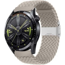 Sneezy Huawei Watch Gt3 Elite-Active 46MM-GT3 Pro-Gt3 Se 22MM Uyumlu Metal Klips Solo Fiberlink Örgü Kordon