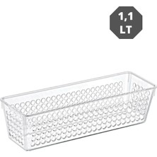 1,1 Lt Handy Dar Buzdolabı & Dolap Içi Düzenleyici Organizer 3 Adet 23,5x7,5x6 cm