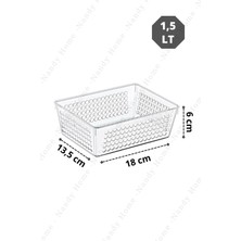 1,5 Lt Handy Buzdolabı & Dolap Içi Düzenleyici Organizer 3 Adet 18X13,5X6 cm