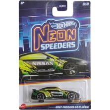 Hot Wheels Neon Speeders 3:8 Black 2017 Nissan Gt-R (R35)